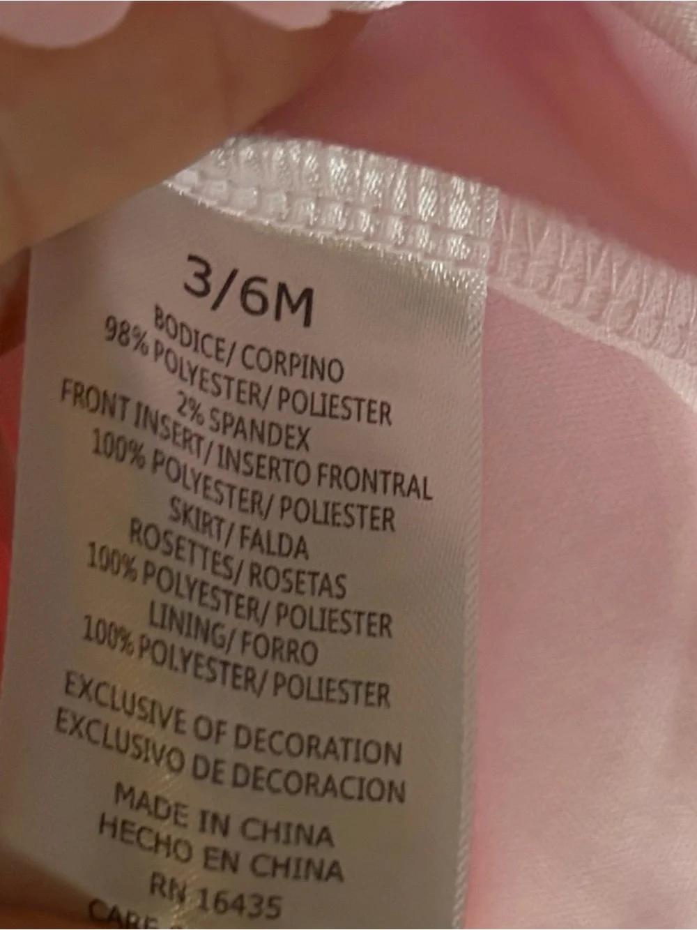 Nannette Baby Girls 3-6M Pink Rosette Tulle Dress & Bloomers NWT
